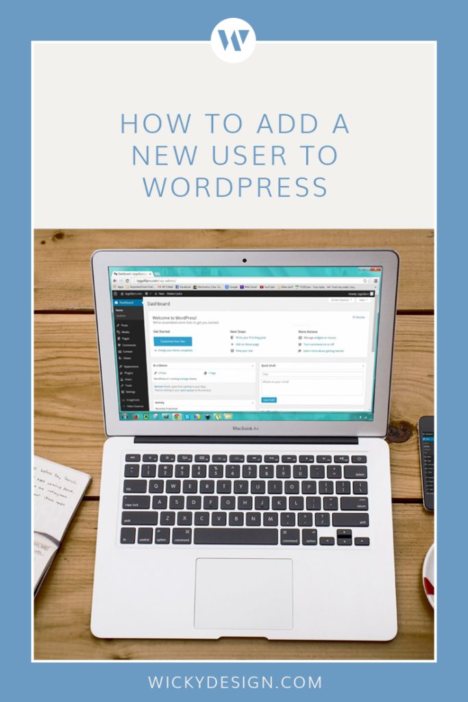 How to add a new user to WordPress.