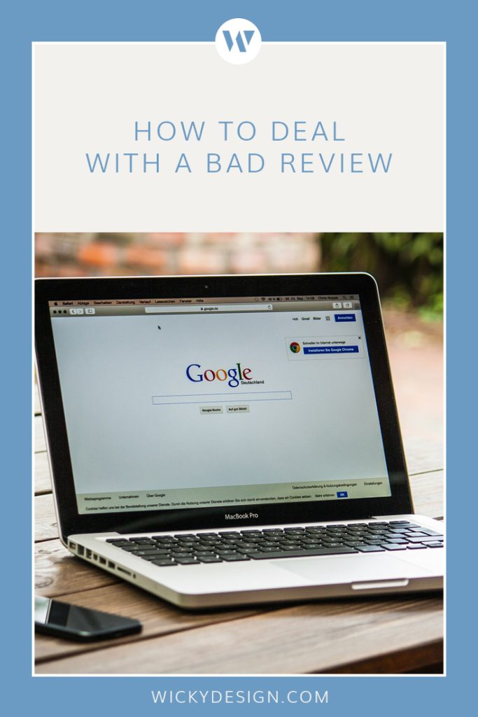 No one likes a bad review. This post gives you tips on how to deal with them professionally.