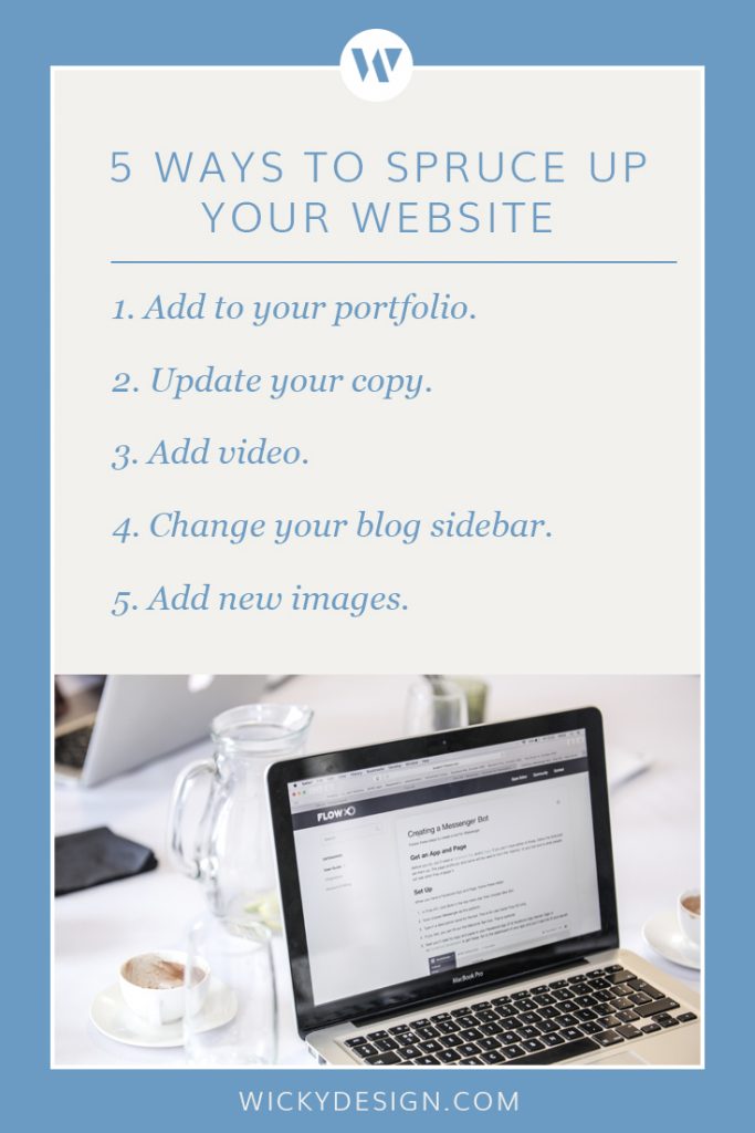 Five ways to spruce up your website