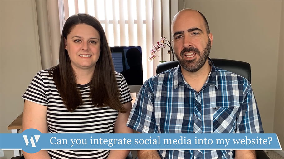 Can you integrate social media into my website?
