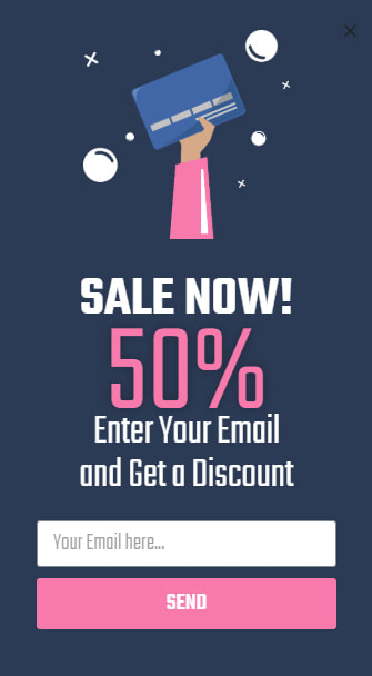 Sale Pop-Up Example