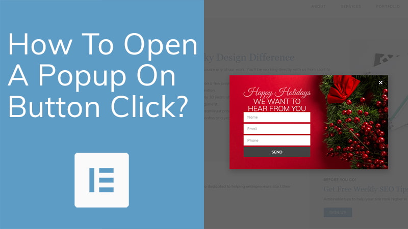 How To Open A Popup On Button Click