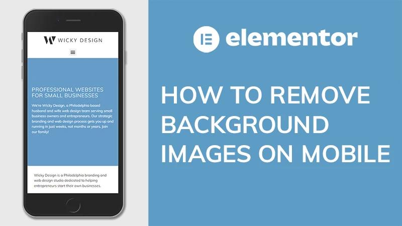 How to Remove Background Images on Mobile