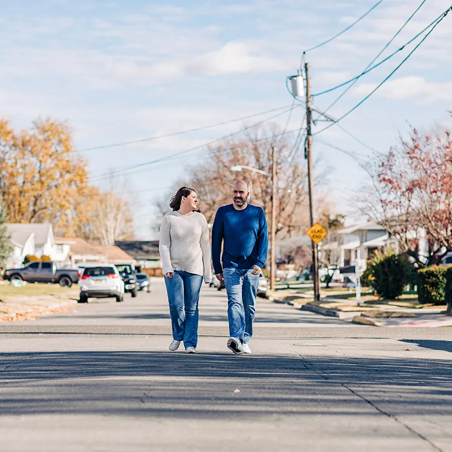 Barbara & Mark Walking - Wicky Design