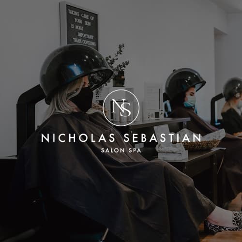 brand and website design for Nicholas Sebastian Salon Spa