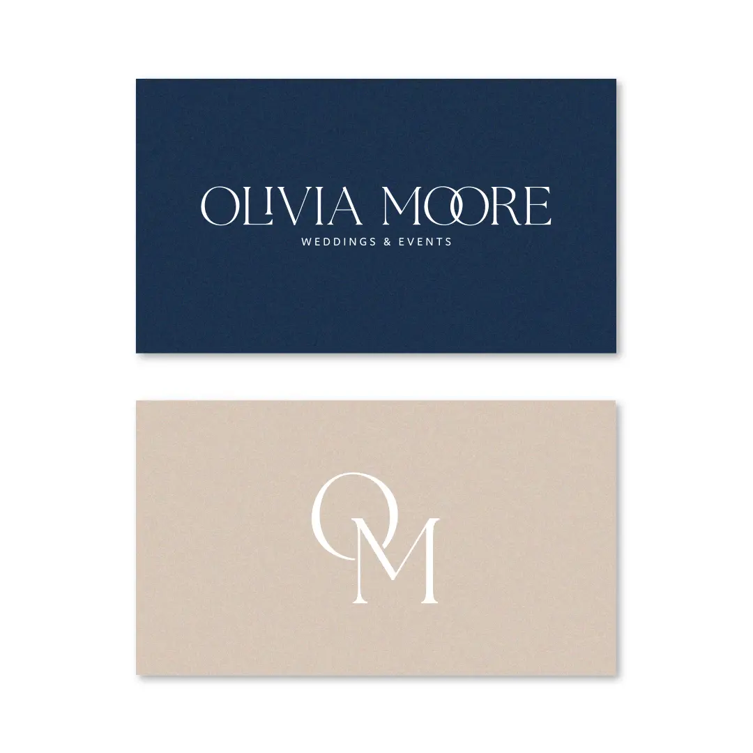 Olivia Moore custom branding by Wicky Design in Philadelphia