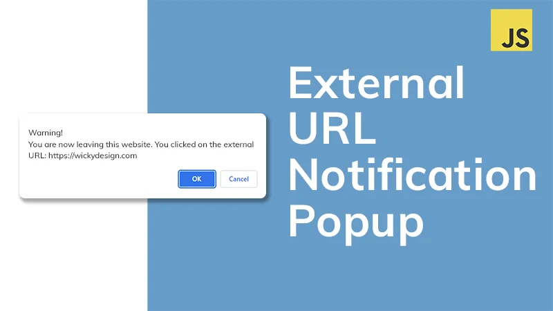 External URL Notification Popup