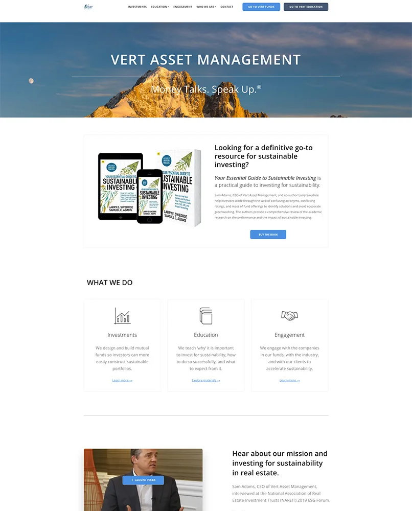 vert website before our custom website design