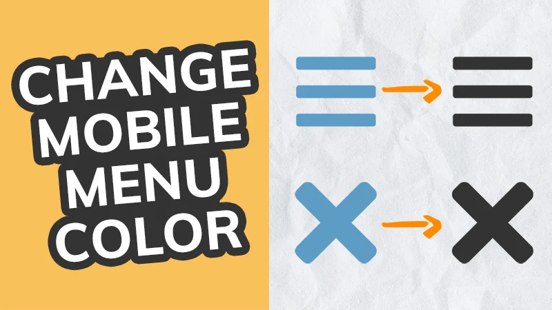 Change Mobile Menu Color in Elementor Pro