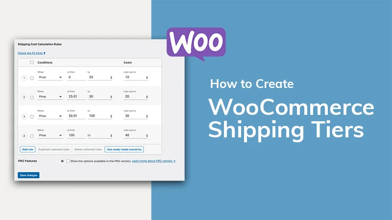 Tiered Shipping in WooCommerce