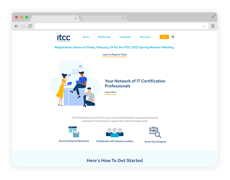 ITCC membership website