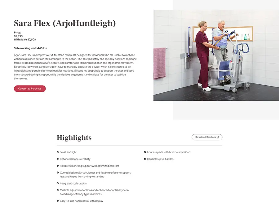 Philadelphia Rehab product page template