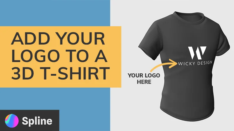 Add Your Logo to a 3D T-Shirt (Spline Tutorial)