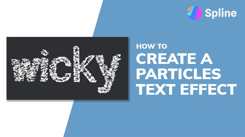 Particles Text Effect (Spline Tutorial)