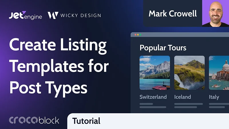 How to Create a Listing Template for Post Types in Elementor