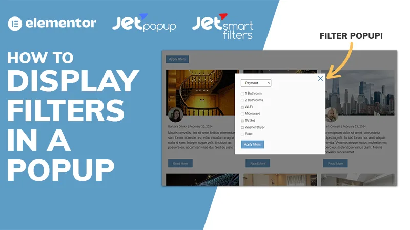 Display Filters in a Popup (JetSmartFilters & JetPopup)