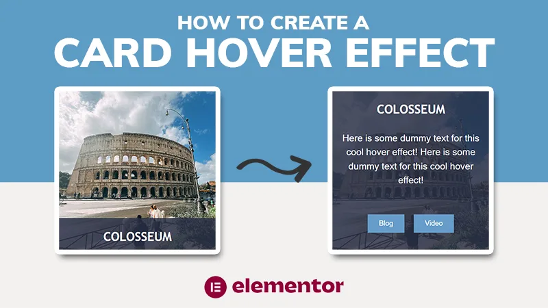 Simple Card Hover Effect (Elementor)