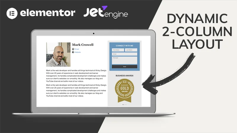 How to Build a Dynamic Two-Column Layout (Elementor & JetEngine)