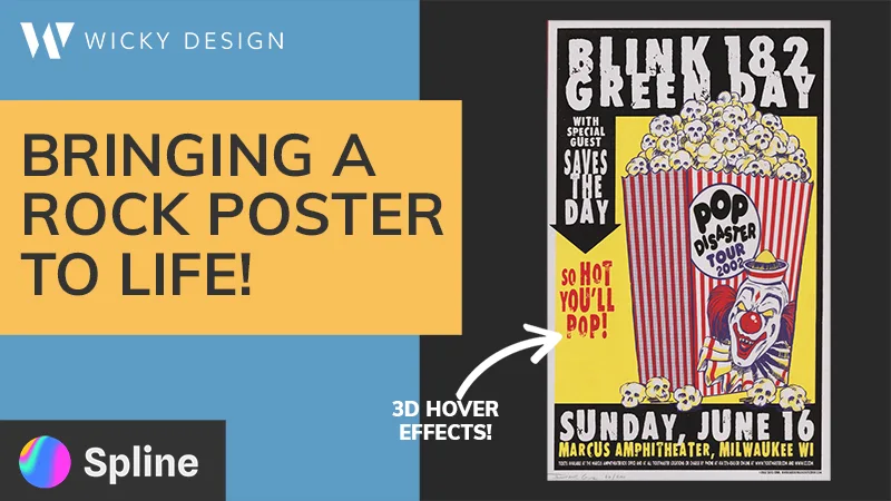 Bringing a Rock Poster to Life – Blink-182 & Green Day in 3D!