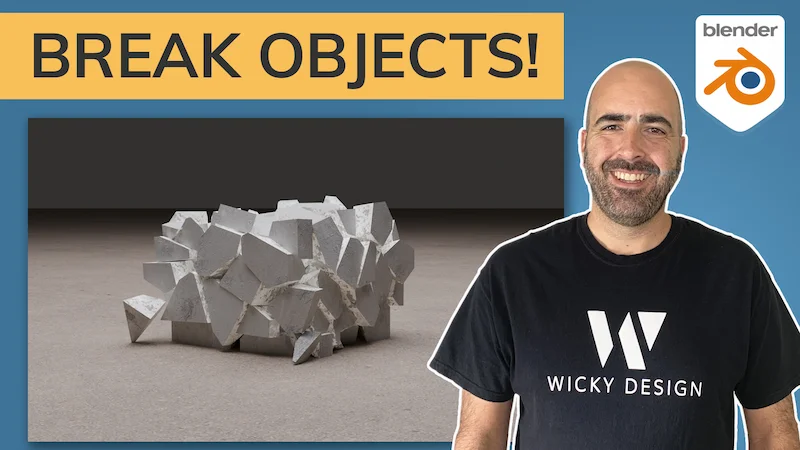 Object Breaking Animation (Blender Tutorial)